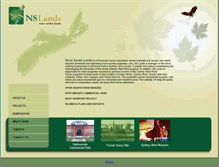Tablet Screenshot of nslands.ca